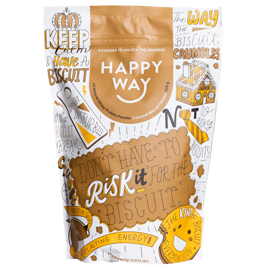 Caramel Biscuit Whey Protein Powder - 500g