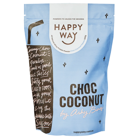 Ashy Bines Choc Coconut Whey Protein Powder - 500g