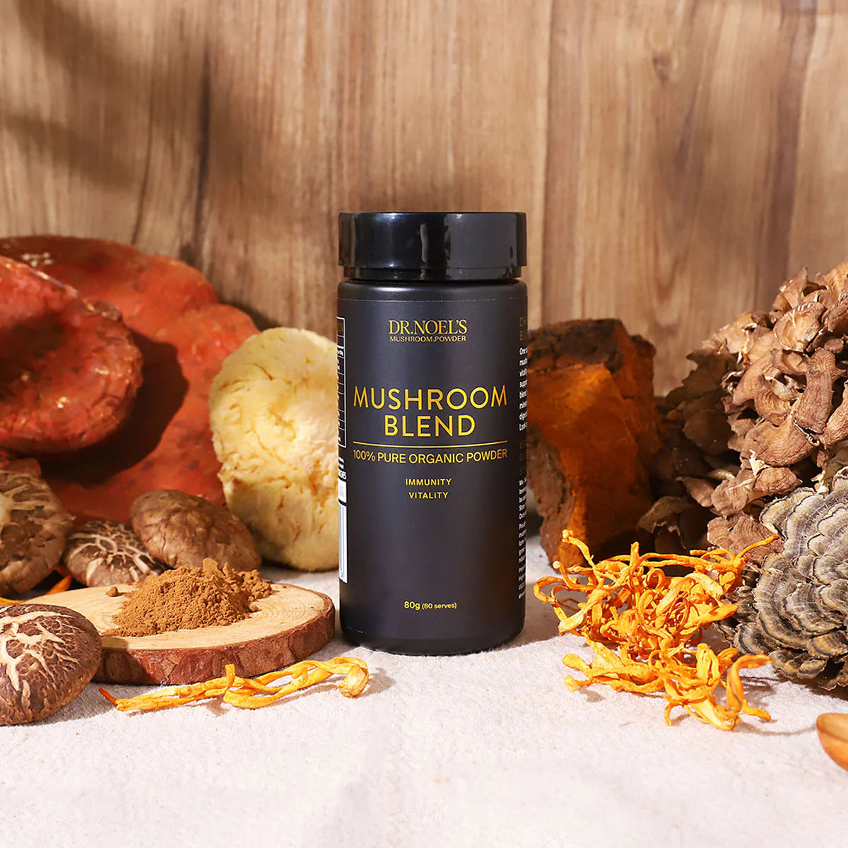 Concentrated Organic Mushroom Blend Powder