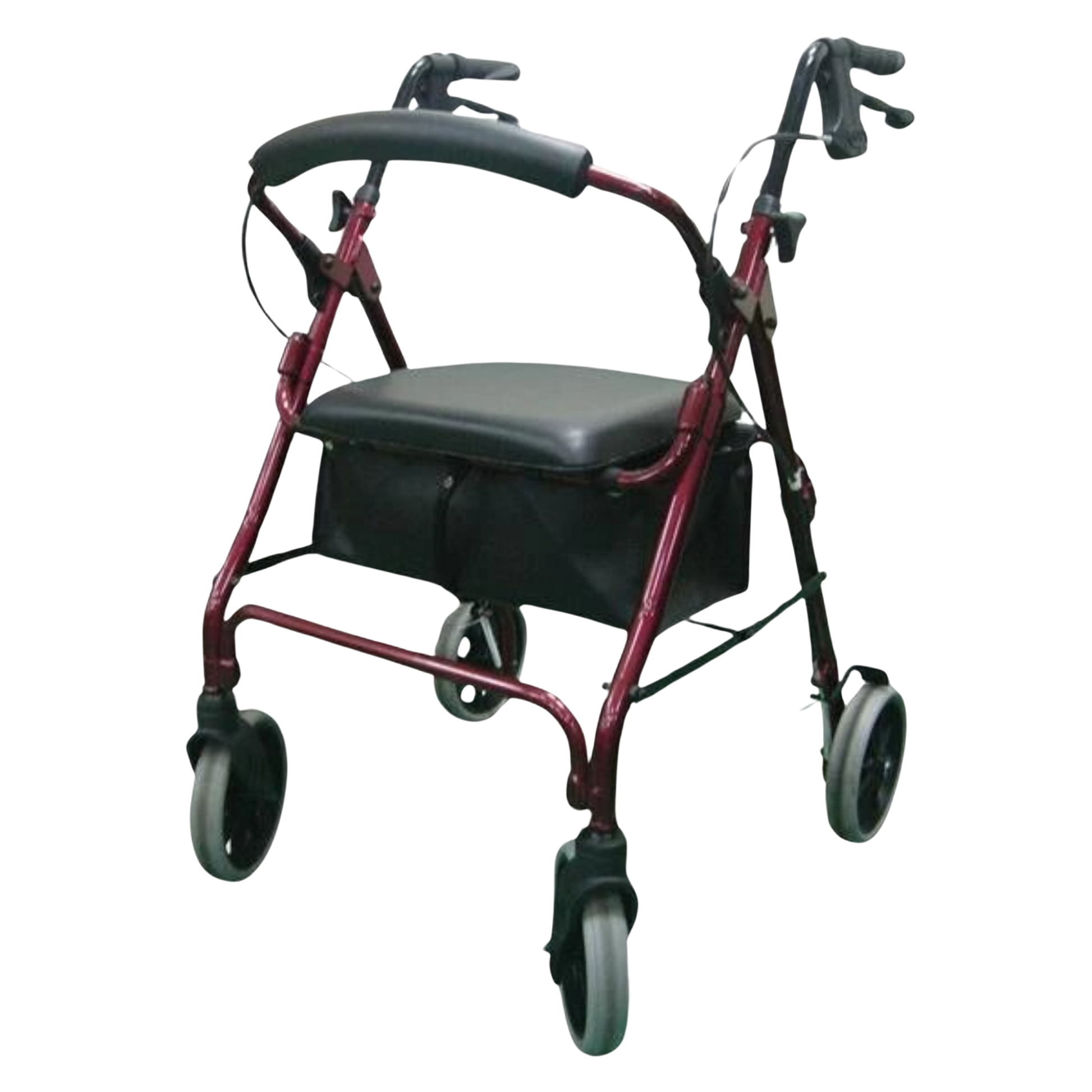 Days V4206 Standard Seat Walker with Vinyl Bag, 22″, Red