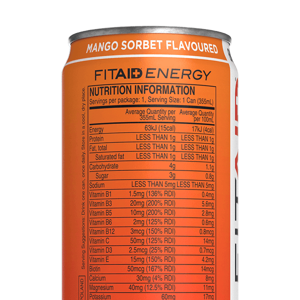 Fitaid Energy (Mango sorbet) Energy+ Sport Recovery