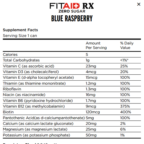 Fitaid RX Creatine - Boosted Creatine + BCAAs + Electrolytes