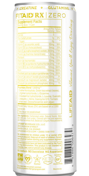 Fitaid RX Creatine - Boosted Creatine + BCAAs + Electrolytes
