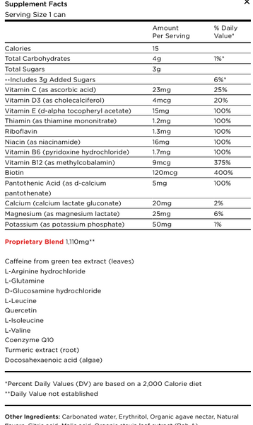 Fitaid Energy - Clean Caffeine from Green Tea + BCAAs + Electrolytes