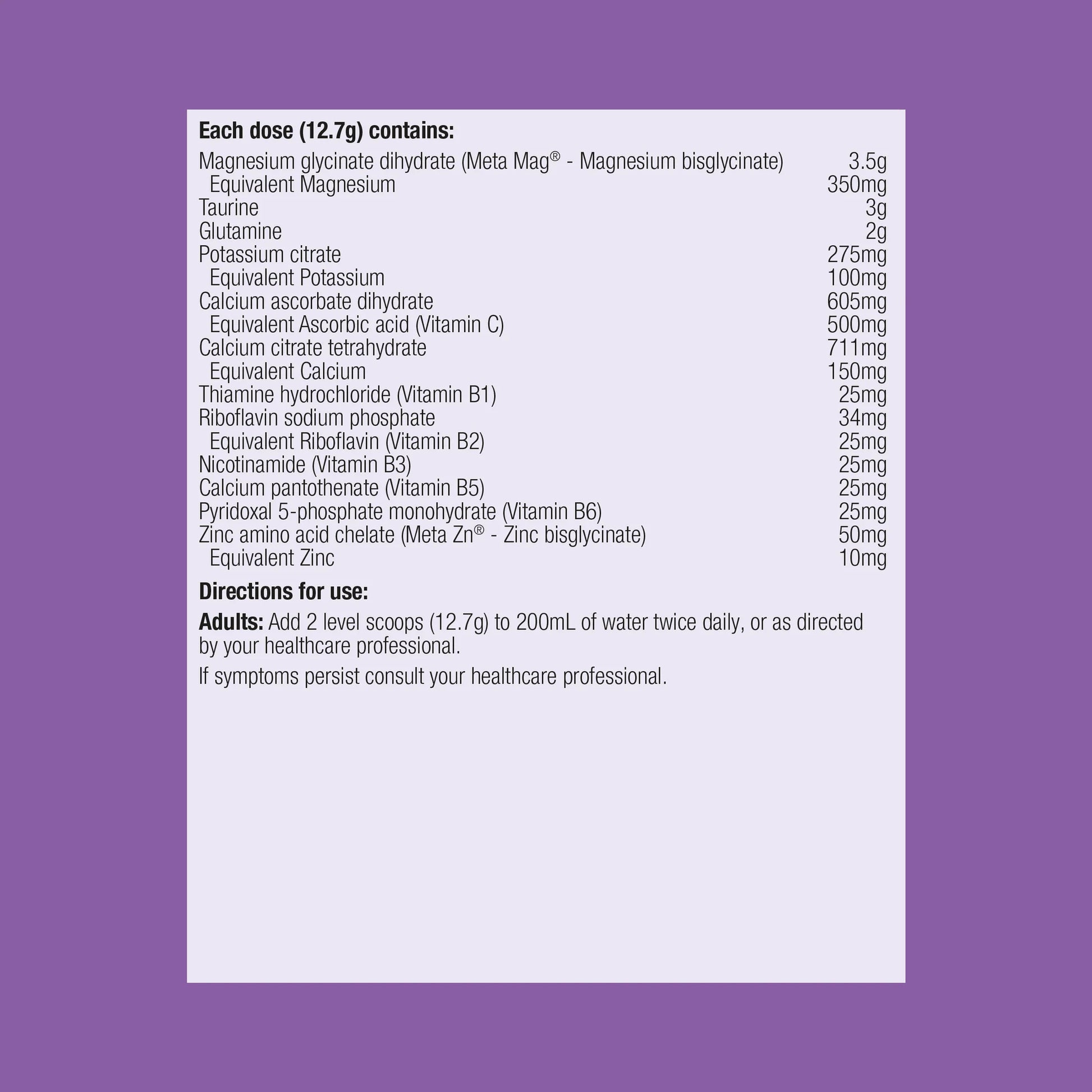 Metagenics CalmX Tropical Powder - 241g