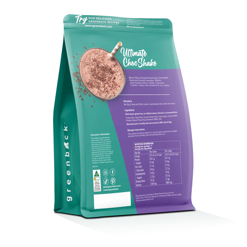 Plant-Based Chocolate Protein Powder 330g