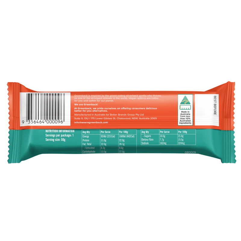 Plant-Based Salted Caramel Protein Bar 50g X 12pk