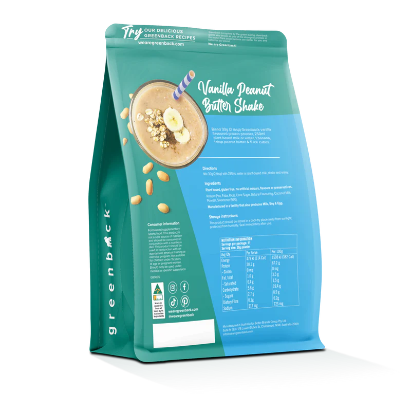 Plant-Based Vanilla Protein Powder 330g