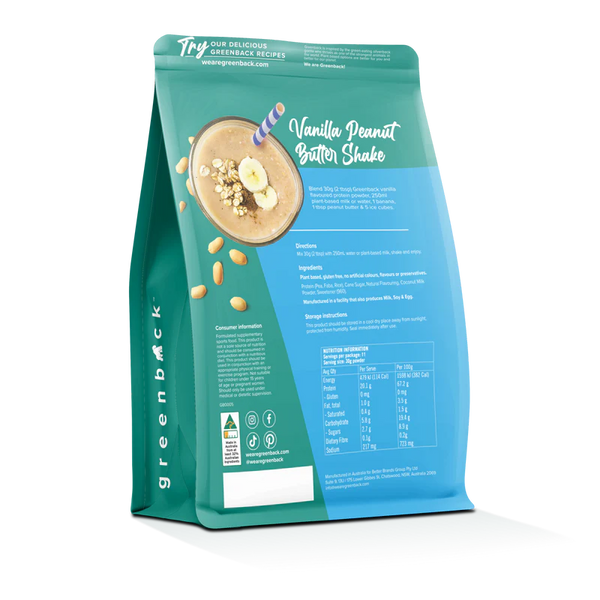 Plant-Based Vanilla Protein Powder 330g