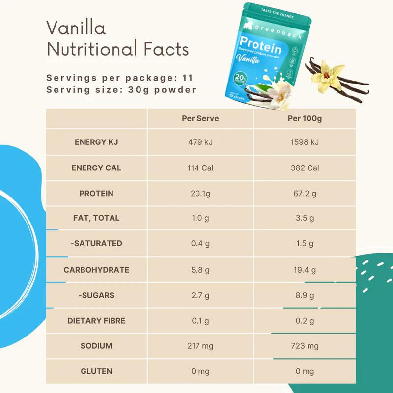 Plant-Based Vanilla Protein Powder 330g