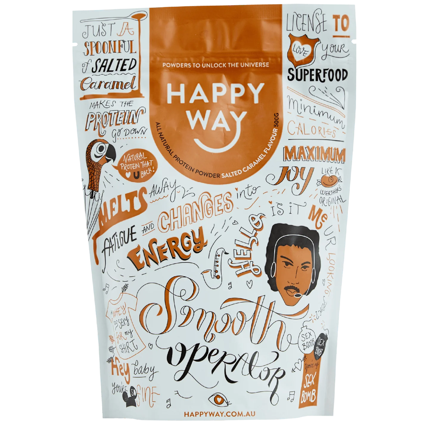 Smooth Operator Salted Caramel Whey Protein Powder - 500g