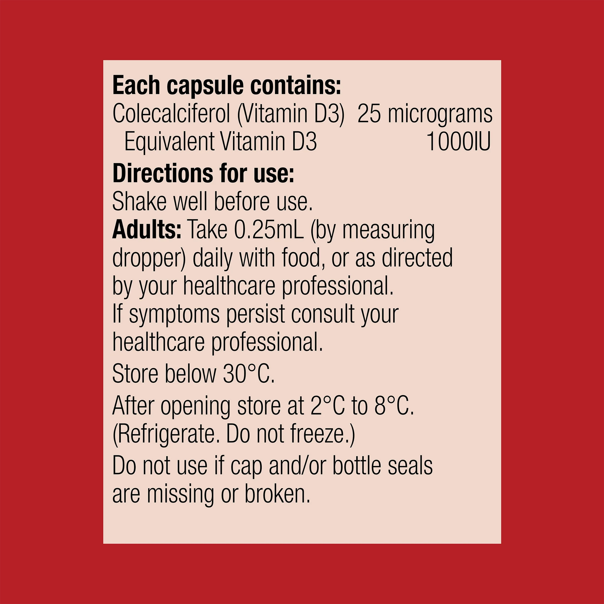 Vitamin D3 90ml Liquid