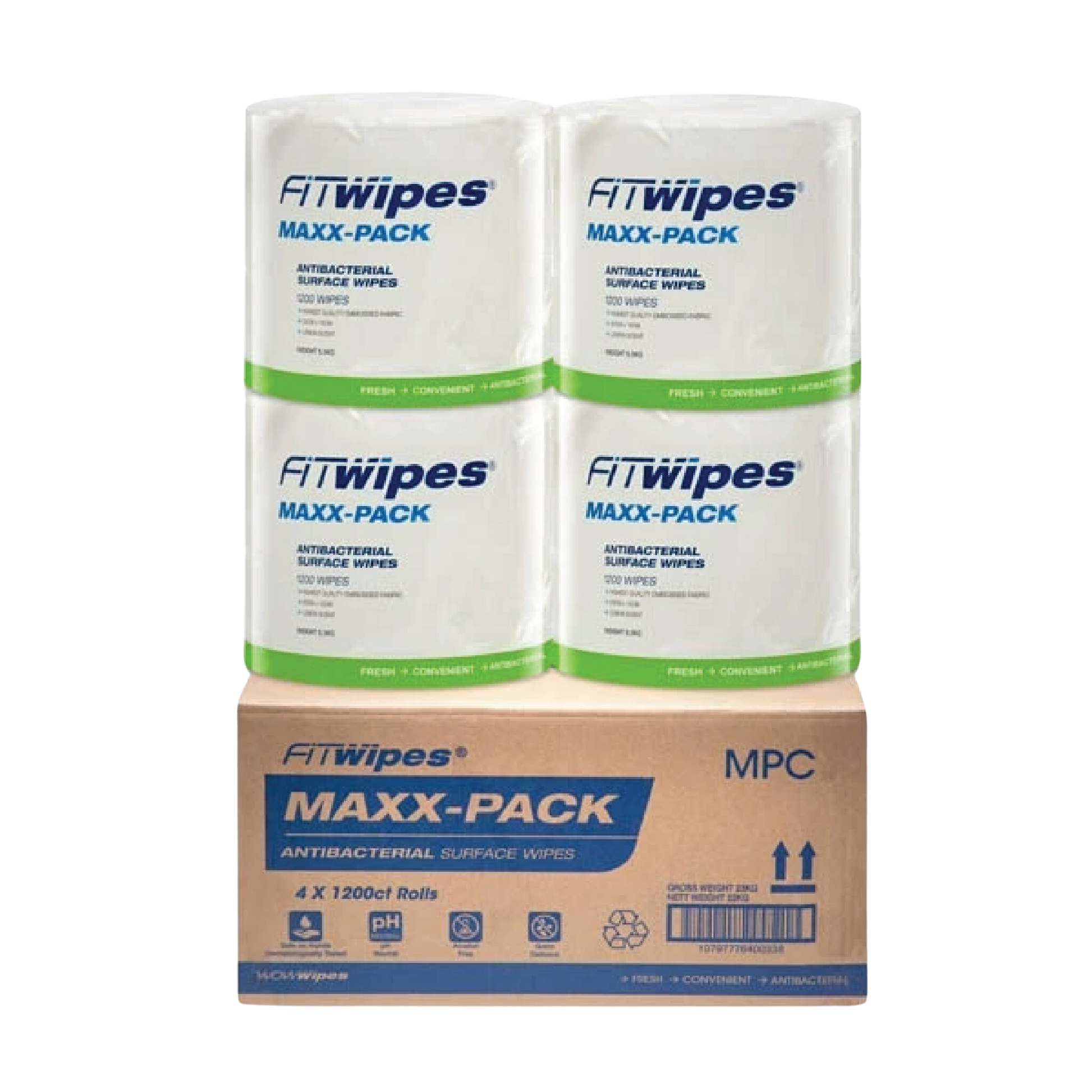 WOW Wipes Fitwire Maxx Pack Refill 1200
