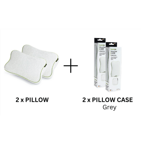 BlackRoll Recovery Pillow Duo Pack | 2X Memory Foam Pillows + Cases
