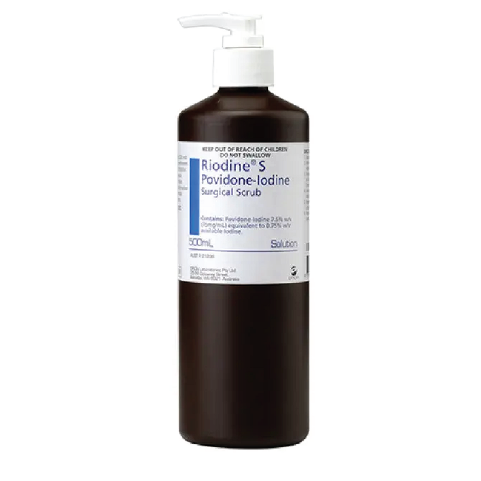 POVIDONE IODINE SURGICAL SCRUB 7.5% 500mL P/P